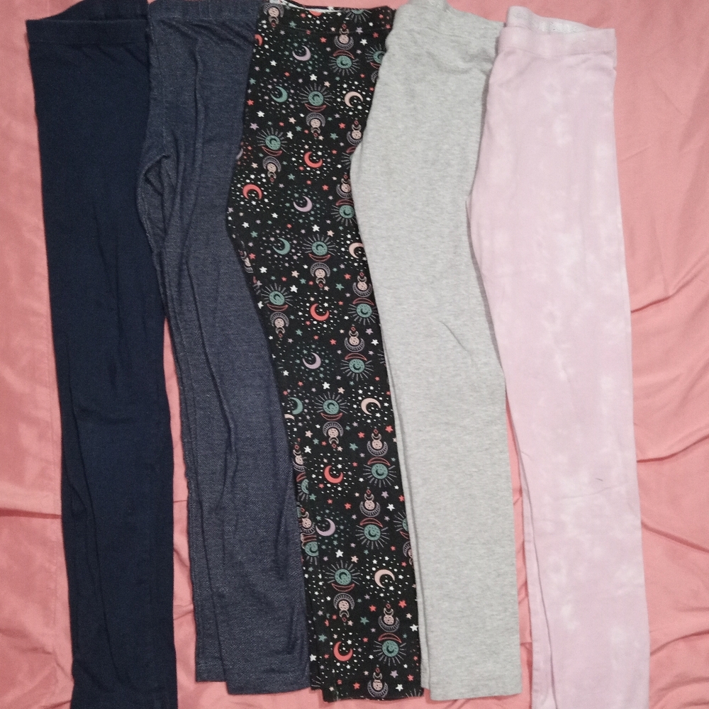 5 pairs girls leggings bundle